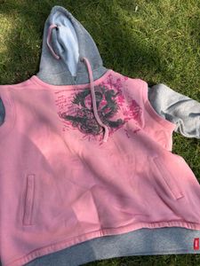 Pink Graphic Hoodie