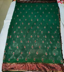 Elegant Green Saree
