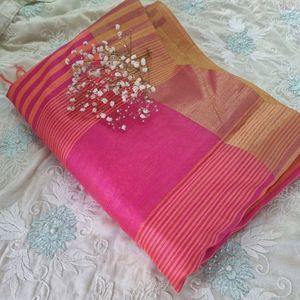 Peach Saree For 200