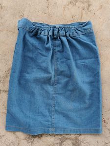 Denim Skirt Combo