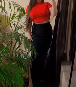 Coral Backless Top