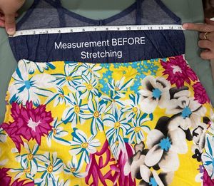 Floral Sundress with Denim Top