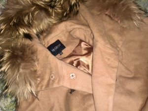 McGinn Wool Cape with Fur Hood