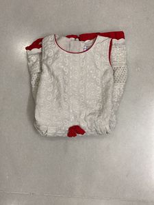 White Designer Frock Used But In Good Condition