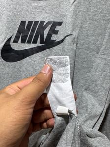Nike Sportswear Full Sleeves Grey TShirt