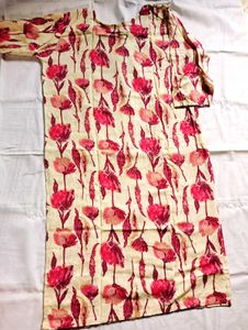 Floral Print Kurta