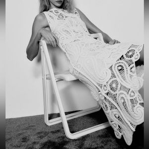 New Limited Edition Zara Bohemian Crochet Dress