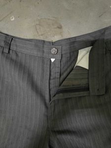 Textured Baggy Formal trousers