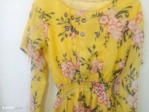 Floral Yellow Maxi Dress