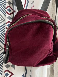 Velvet Maroon Backpack