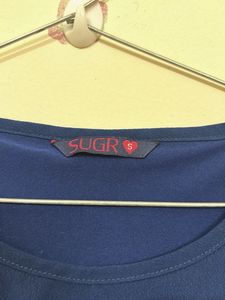 Elegant Blue Sleeveless Dress