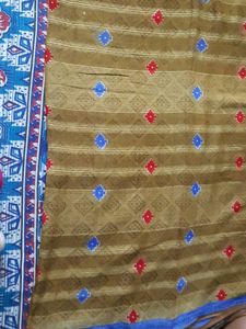 Daily Wear Saree With Little Patch Work