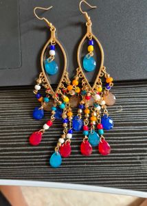 Boho Beaded Dangle Earrings