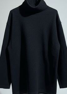 Color Block Turtleneck Sweater