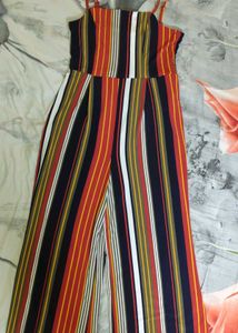 Multicolored Striped Jumpsuit