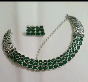 Silver Necklace Set