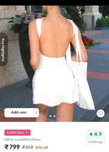 Newme - New with tag - White Mini Dress