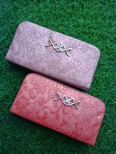 Floral Embossed Wallets