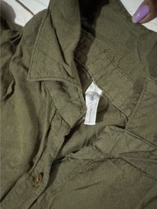 Embroidered Olive Green Tunic