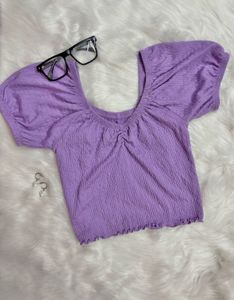 CUTE LAVENDER TOP