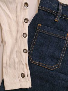 Denim Mini Skirt &amp; Top Set