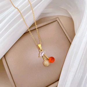 Antitarnish Stainless steel Cherry Neckchain🍒