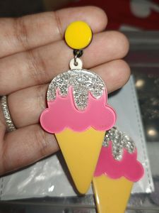 Ice Cream Shape Quirky Earings