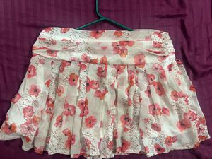 Floral Mini Skirt