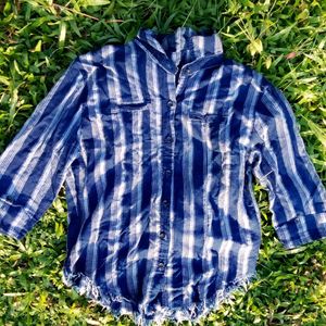 Striped Button-Down Shirt