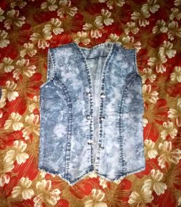 Denim Look Vest