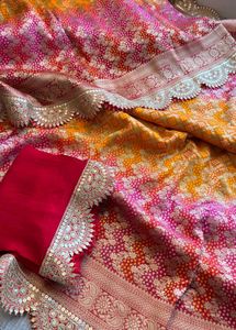 Brand New Pure Khaddi Georgette Banarasi Weaving S