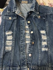 Distressed Denim Jacket