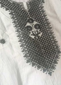 White Colour Ka Kurta Length 39