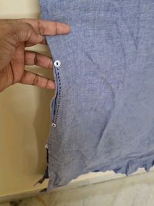 Blue Cotton Kurta