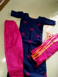 Stitched Churidar Set