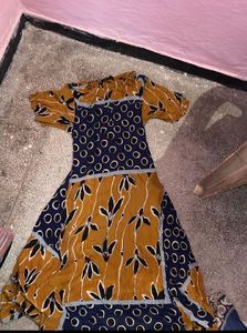 Zara Woman Abstract Print Dress - M