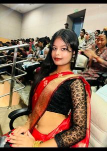 Red &amp; Gold Saree