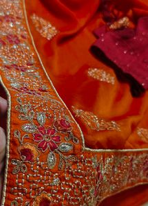 Elegant Embroidered Saree with Blouse