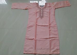 New Pink Embroidered &amp; Bead Work Kurta Set🌸
