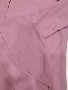 Pink Open Front Cardigan