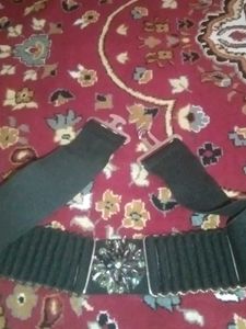 Black Embellished Belt