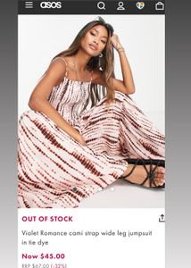 Tie-Dye Wide Leg Jumpsuit