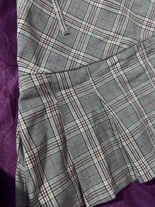 Checked Striped Cute Mini Skirt