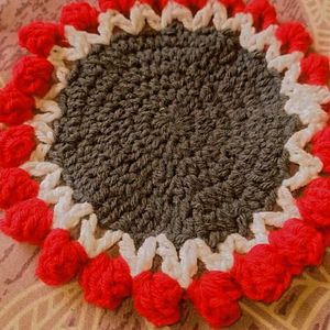 🌷 Handmade Crochet Tulip Coaster 🌷
