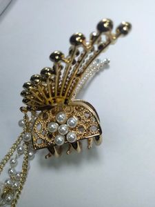 5 pcs Stone Butterfly claw with Korean Style Clip