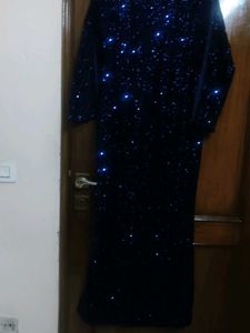 Stunning Navy Blue Embellished Dress