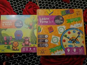 pack of 2, learn time kit & mould and paint