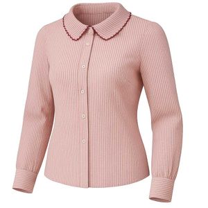 Striped Peter Pan Collar Top