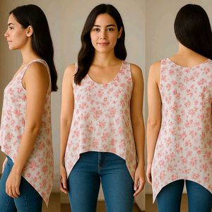 Beautiful Girl Floral Pink Top