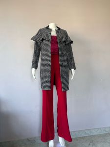 plaid knit Coat ON SALE PRICE NO DISCOUNT